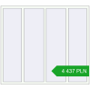 Pricing Okna skrzydłowe 1800x1600 mm ALU STANDARD 72 RAL 9016 Traffic white dwustronny. Price: 4 437.35 PLN