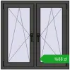 Pricing Tilt-and-Turn 1005x1010 mm REHAU ENERGY-SAVING SYNEGO MD BASALT_GREY two-sided. Price: 1688,08 zł