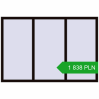 Pricing Tilt-and-Turn 1930x1300 mm REHAU OPTIMUM EURO-DESIGN 70 BLACK_BROWN two-sided. Price: 1 837.64 PLN