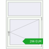 Pricing Tilt-and-Turn 960x1250 mm REHAU BRILLANT DESIGN RAL 9016 Traffic white two-sided. Price: 296.01 EUR