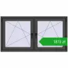 Ustalenie cen Okna skrzydłowe 1545x815 mm REHAU ENERGY-SAVING SYNEGO MD BASALT_GREY dwustronny. Cena: 1813,40 zł