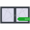 Ustalenie cen Okna skrzydłowe 1785x1025 mm REHAU ENERGY-SAVING SYNEGO MD ANTHRACITE_GREY_STRUKTURAL dwustronny. Cena: 631,80 €