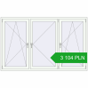 Pricing Tilt-and-Turn 2100x1300 mm REHAU OPTIMUM EURO-DESIGN 70 RAL 9016 Traffic white two-sided. Price: 3 104.34 PLN