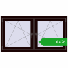 Ustalenie cen Okna skrzydłowe 1440x770 mm REHAU ENERGY-SAVING SYNEGO MD CHOCOLATE_BROWN dwustronny. Cena: 426,31 €