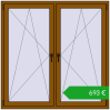Pricing Tilt-and-Turn 1500x1500 mm KORSA OPTIMUM REHAU EURO 70. Price: 692,84 €
