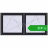 Pricing Tilt-and-Turn 1840x875 mm REHAU ENERGY-SAVING SYNEGO MD BLACK_ULTI-MATT two-sided. Price: 2280,72 zł