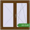 Pricing Tilt-and-Turn 1100x1100 mm KORSA OPTIMUM REHAU EURO 70. Price: 602.9 EUR