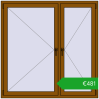 Ustalenie cen Okna skrzydłowe 1500x1500 mm REHAU OPTIMUM EURO-DESIGN 70 GOLDEN OAK dwustronny. Cena: 480,78 €