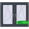 Ustalenie cen Okna skrzydłowe 1065x920 mm REHAU ENERGY-SAVING SYNEGO MD ANTHRACITE_GREY_STRUKTURAL dwustronny. Cena: 1949,56 zł