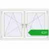 Ustalenie cen Okna skrzydłowe 1380x875 mm REHAU ENERGY-SAVING SYNEGO MD RAL 9016 Traffic white dwustronny. Cena: 311,34 €