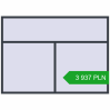 Pricing Tilt-and-Turn 2500x1800 mm REHAU OPTIMUM EURO-DESIGN 70 ANTHRACITE_GREY_STRUKTURAL two-sided. Price: 3 937.42 PLN