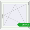 Pricing Tilt-and-Turn 880x850 mm REHAU ENERGY-SAVING SYNEGO MD RAL 9016 Traffic white two-sided. Price: 1 017.37 PLN