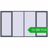 Pricing Tilt-and-Turn 4000x2200 mm REHAU ENERGY-SAVING SYNEGO MD ANTHRACITE_GREY_STRUKTURAL two-sided. Price: 10 395.77 PLN