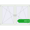 Pricing Tilt-and-Turn 1770x1250 mm REHAU ENERGY-SAVING SYNEGO MD RAL 9016 Traffic white two-sided. Price: 440,11 €