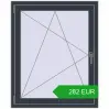 Pricing Tilt-and-Turn 900x1100 mm REHAU OPTIMUM EURO-DESIGN 70 ANTHRACITE_GREY_STRUKTURAL two-sided. Price: 282.19 EUR