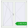 Pricing Tilt-and-Turn 1500x1600 mm REHAU ENERGY-SAVING SYNEGO MD RAL 9016 Traffic white two-sided. Price: 2 802.24 PLN