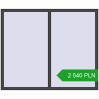 Pricing Tilt-and-Turn 1800x1500 mm REHAU ENERGY-SAVING SYNEGO MD BASALT_GREY two-sided. Price: 2 539.86 PLN
