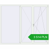 Pricing Tilt-and-Turn 2450x2015 mm REHAU OPTIMUM EURO-DESIGN 70 RAL 9016 Traffic white two-sided. Price: 3 514.25 PLN