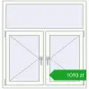 Pricing Tilt-and-Turn 1200x1250 mm REHAU OPTIMUM EURO-DESIGN 70 RAL 9016 Traffic white two-sided. Price: 1093,46 zł