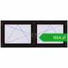 Ustalenie cen Okna skrzydłowe 1680x680 mm REHAU ENERGY-SAVING SYNEGO MD BLACK_BROWN dwustronny. Cena: 1854,43 zł
