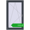 Pricing Tilt-and-Turn 850x1450 mm REHAU OPTIMUM EURO-DESIGN 70 ANTHRACITE_GREY_STRUKTURAL two-sided. Price: 1110,18 zł