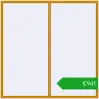 Pricing Tilt-and-Turn 2400x2400 mm ALU STANDARD 72 RAL 1006 Maize yellow two-sided. Price: 941,05 €