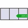 Pricing Tilt-and-Turn 3200x1400 mm REHAU OPTIMUM EURO-DESIGN 70 BLACK_BROWN two-sided. Price: 2308,59 zł