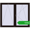 Ustalenie cen Okna skrzydłowe 1750x1450 mm REHAU OPTIMUM EURO-DESIGN 70 BLACK_BROWN dwustronny. Cena: 486,35 €