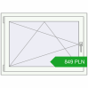 Pricing Tilt-and-Turn 1050x750 mm REHAU OPTIMUM EURO-DESIGN 70 RAL 9016 Traffic white two-sided. Price: 849.1 PLN