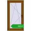 Ustalenie cen Okna skrzydłowe 700x1300 mm EPSILON OPTIMA GOLDEN OAK dwustronny. Cena: 588,10 zł