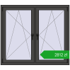 Ustalenie cen Okna rozwierne 1380x1205 mm REHAU ENERGY-SAVING SYNEGO MD BASALT_GREY dwustronny. Cena: 2812,09 zł