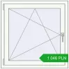 Pricing Tilt-and-Turn 880x885 mm REHAU ENERGY-SAVING SYNEGO MD RAL 9016 Traffic white two-sided. Price: 1 045.79 PLN