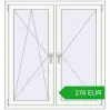 Pricing Tilt-and-Turn 1200x1300 mm REHAU OPTIMUM EURO-DESIGN 70 RAL 9016 Traffic white two-sided. Price: 276 EUR