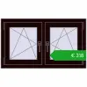 Pricing Tilt-and-Turn 990x575 mm REHAU OPTIMUM EURO-DESIGN 70 CHOCOLATE_BROWN two-sided. Price: 317,83 €