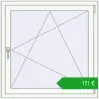 Ustalenie cen Okna skrzydłowe 1000x1000 mm EPSILON OPTIMA RAL 9016 Traffic white dwustronny. Cena: 171,22 €