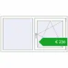 Ustalenie cen Okna skrzydłowe 1500x800 mm EPSILON OPTIMA ANTHRACITE_GREY_STRUKTURAL zewnętrzny. Cena: 236,38 €