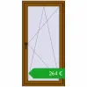 Ustalenie cen Okna rozwierne 800x1600 mm REHAU OPTIMUM EURO-DESIGN 70 GOLDEN OAK dwustronny. Cena: 263,81 €