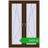 Ustalenie cen Okna skrzydłowe 1005x1535 mm REHAU ENERGY-SAVING SYNEGO MD DARK_OAK dwustronny. Cena: 2459,09 zł