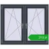 Pricing Tilt-and-Turn 1185x995 mm REHAU ENERGY-SAVING SYNEGO MD ANTHRACITE_GREY_STRUKTURAL two-sided. Price: 2113,18 zł