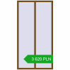 Pricing Tilt-and-Turn 1300x2500 mm REHAU OPTIMUM EURO-DESIGN 70 GOLDEN OAK two-sided. Price: 3 620.49 PLN