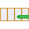 Pricing Tilt-and-Turn 5000x2300 mm ALU STANDARD 72 RAL 1006 Maize yellow two-sided. Price: 13 394.09 PLN