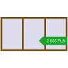 Pricing Tilt-and-Turn 2320x1170 mm REHAU OPTIMUM EURO-DESIGN 70 GOLDEN OAK two-sided. Price: 2 054.9 PLN