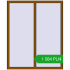 Pricing Tilt-and-Turn 1300x1600 mm REHAU OPTIMUM EURO-DESIGN 70 GOLDEN OAK two-sided. Price: 1 583.63 PLN