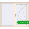 Pricing Tilt-and-Turn 1396x1193 mm REHAU OPTIMUM EURO-DESIGN 70 CREAME_WHITE_50L-2 two-sided. Price: 1 782.26 PLN