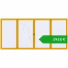 Ustalenie cen Okna skrzydłowe 5000x2300 mm ALU STANDARD 72 RAL 1003 Signal yellow dwustronny. Cena: 3948,23 €