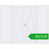 Pricing Tilt-and-Turn 2500x2000 mm REHAU OPTIMUM EURO-DESIGN 70 RAL 9016 Traffic white two-sided. Price: 862.67 EUR