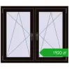 Pricing Tilt-and-Turn 1185x995 mm REHAU ENERGY-SAVING SYNEGO MD BLACK_BROWN two-sided. Price: 1920,35 zł