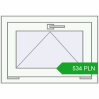 Pricing Tilt-and-Turn 650x450 mm REHAU OPTIMUM EURO-DESIGN 70 RAL 9016 Traffic white two-sided. Price: 533.54 PLN