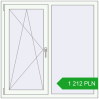 Pricing Tilt-and-Turn 1200x1200 mm REHAU OPTIMUM EURO-DESIGN 70 RAL 9016 Traffic white two-sided. Price: 1 212.03 PLN