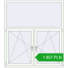 Pricing Tilt-and-Turn 1500x1700 mm REHAU OPTIMUM EURO-DESIGN 70 RAL 9016 Traffic white two-sided. Price: 1 806.69 PLN